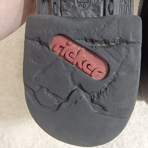 Rieker Felicitas Lace Up Side Zip Combat Boot Brown Multicolor EU 37 US 6-6.5 - Picture 14 of 16